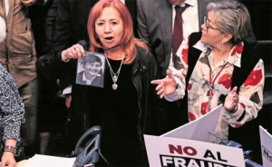 Ante inconformidad de senadores panistas, Rosario Piedra protestó como titular de la CNDH. 