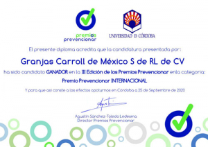 Premio a Granjas Carroll de México