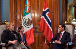 Se reúne EPN con la Ministra del Reino de Noruega, Erna Solberg