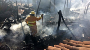Auxilian cuerpos de seguridad dos incendios registrados en Zacatlán