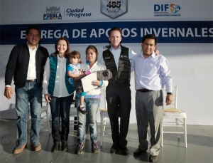 Ayuntamiento de Puebla continúa con entrega de apoyos invernales