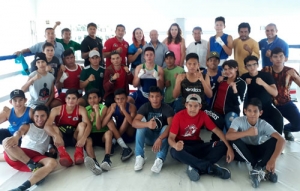 La selección de Puebla en preparación para el regional de Olimpiada de Boxeo