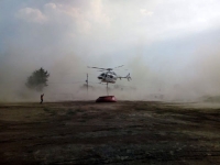 Dos aeronaves cisterna combaten incendios forestales en Tetela de Ocampo y Saltillo La Fragua