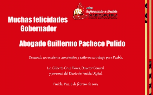 Felicitación gobernador Guillermo Pacheco Pulido