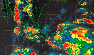 Para el miércoles se mantendrá el potencial de tormentas muy fuertes en el Estado de México, Michoacán, Oaxaca, Veracruz y Chiapas.
