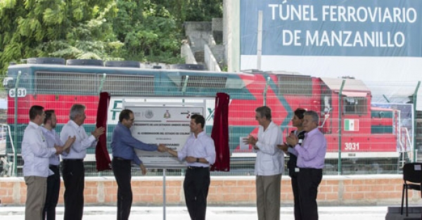 Inaugura EPN Túnel Ferroviario de Manzanillo