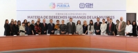 Almeida firma convenio en materia de Derechos Humanos de las Mujeres