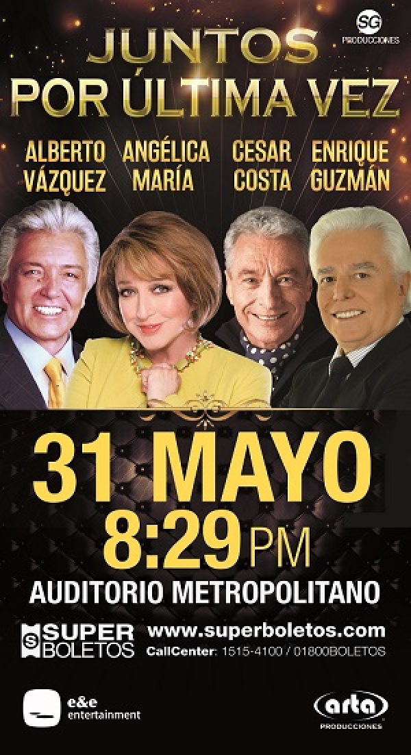 Confirman en Puebla el show &quot;Juntos por última vez&quot;