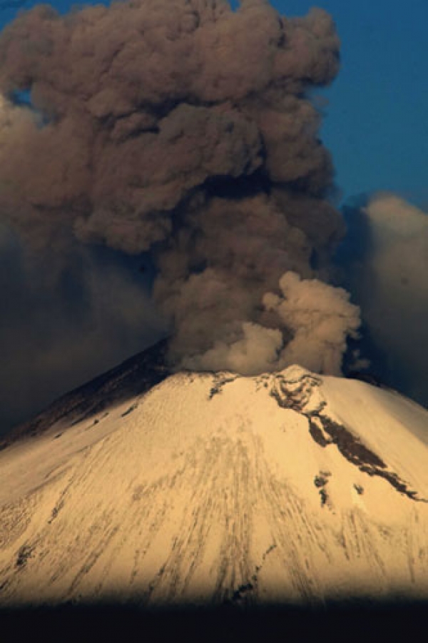 Monitoreo de CENAPRED al volcán Popocatépetl