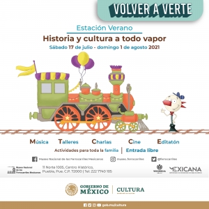 El Museo Nacional de los Ferrocarriles Mexicanos recibe al público.