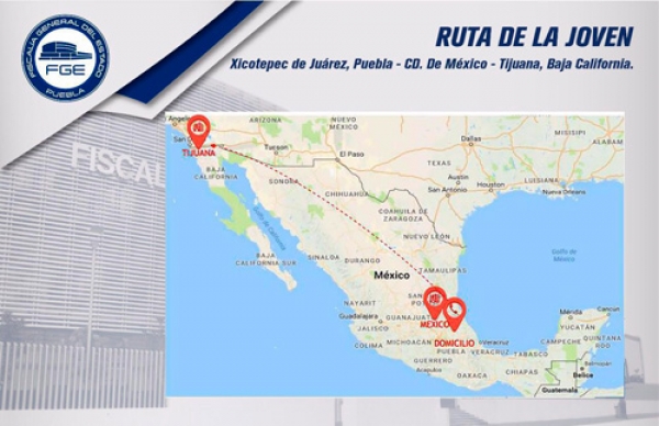 La Fiscalía General rastreó y ubicó en Tijuana a Kathia