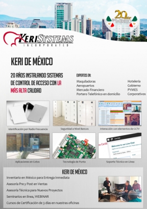 Keri Systems México celebra 20 años de compromiso en el país