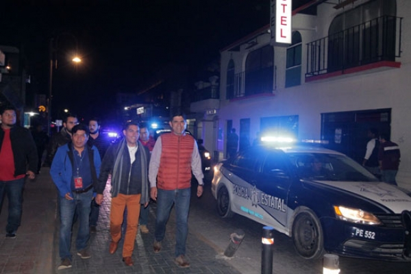Gobierno de San Andrés Cholula realiza operativo nocturno