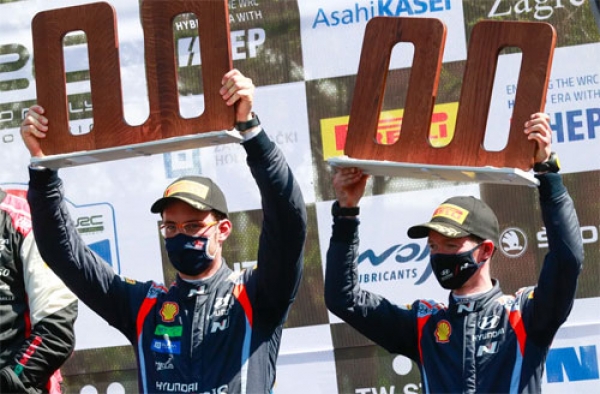 Hyundai Motorsport obtiene podio en el WRC de Croacia