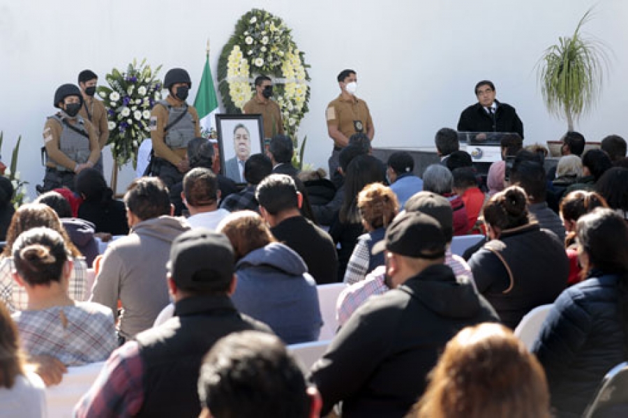 Funeral de tres agentes estatales de investigación