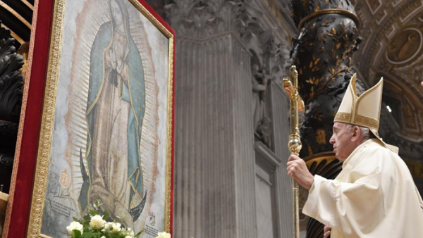 Nuestra Señora de Guadalupe. El Papa: María se mestizó para ser Madre de todos