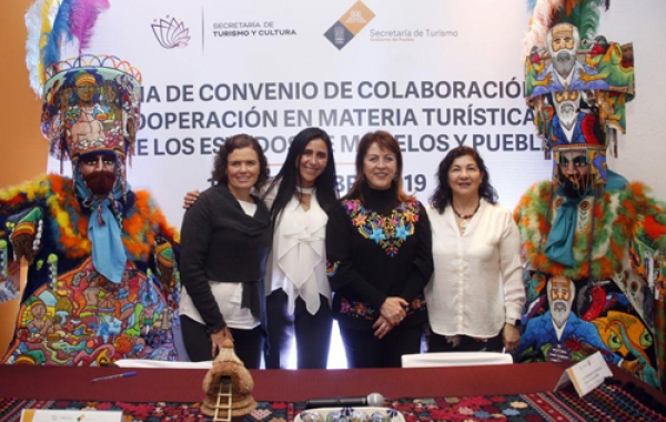 Puebla y Morelos firman convenio de cooperación turística