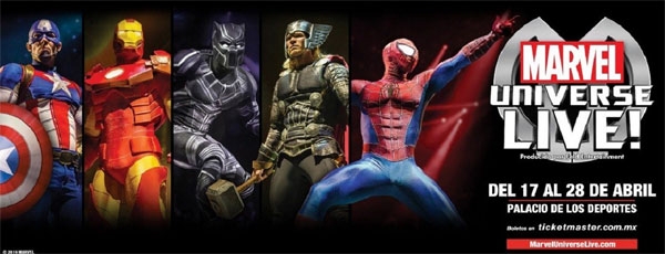 Los súper héroes del Universo de Marvel llegan a la Ciudad de México
