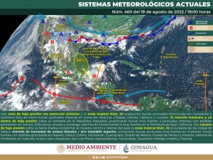 Lluvias intensas para mañana Oaxaca, Puebla y Veracruz