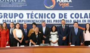 Instalan grupo técnico del protocolo Alba en Puebla