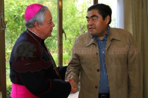 Barbosa se reunió con el Arzobispo Víctor Sánchez