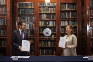 Firma convenio BUAP y la Coordinación de la Memoria Histórica y Cultural de México