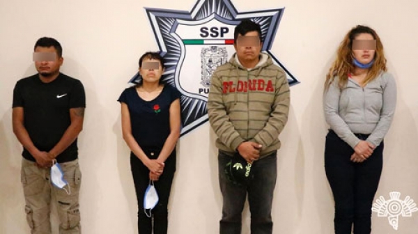 Policía Estatal captura a presuntos distribuidores de droga en Puebla y Tlaxcala
