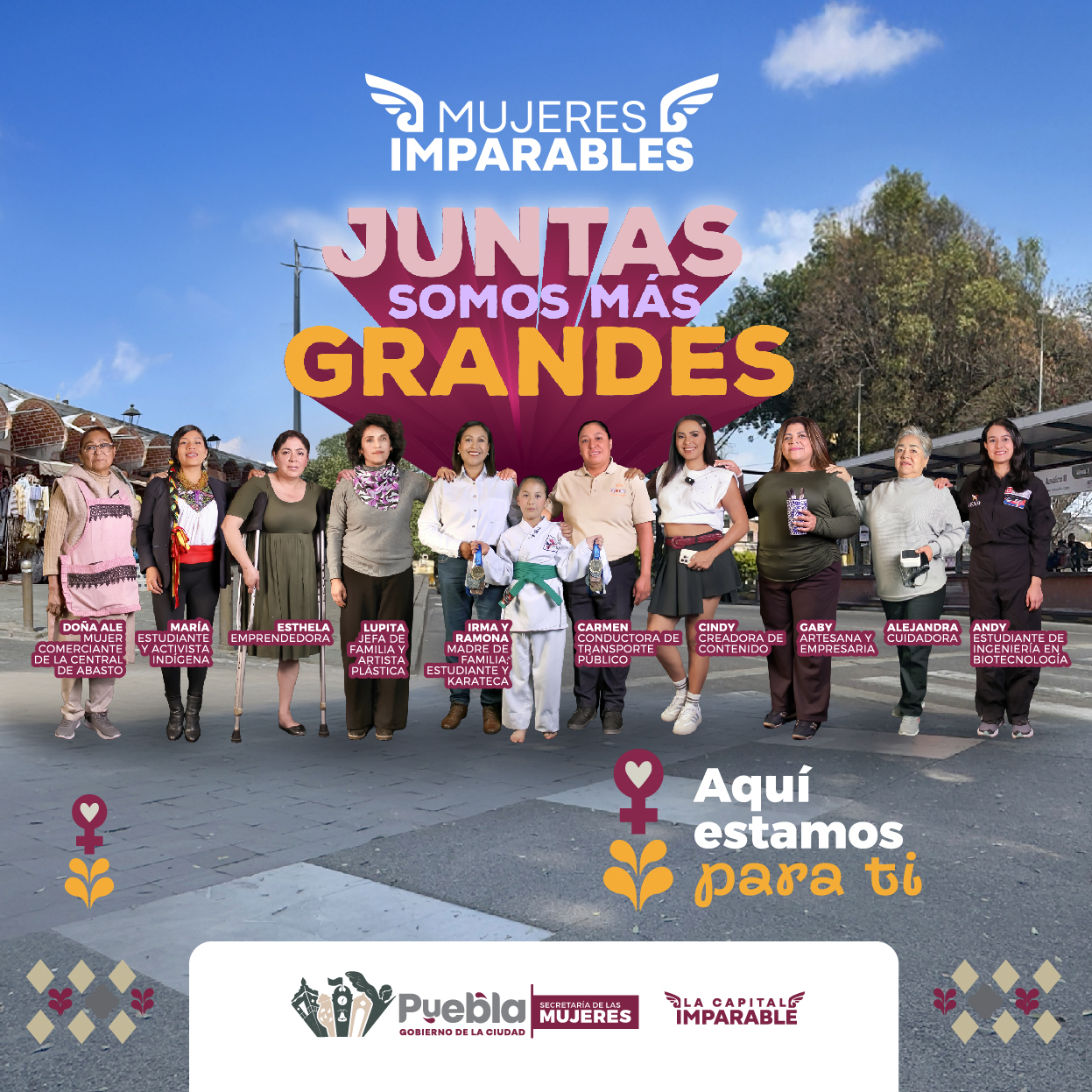 Banner “Juntas somos más grandes”