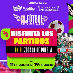 Banner “El fútbol se vive aquí”