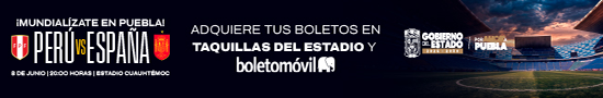 Banner "MUNDIALÍZATE PERÚ VS ESPAÑA"