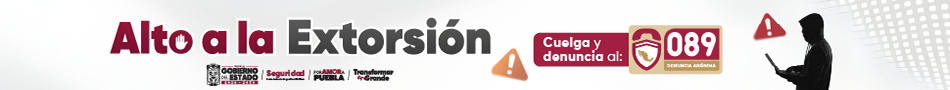 Banner "ALTO A LA EXTORSIÓN"