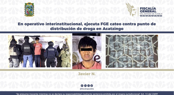 FGE incauta droga en Acatzingo; hay un detenido