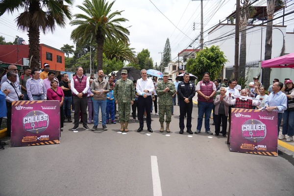 Entregan rehabilitación vial en Junta Auxiliar Ignacio Zaragoza