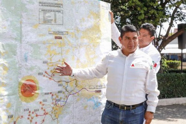 PC Estatal supervisa rutas de evacuación del volcán Popocatépetl