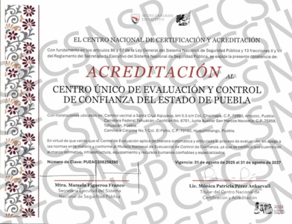 Acredita CNCA al C3 Puebla