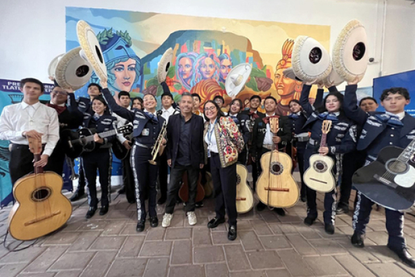 Prepa BUAP crea mural en Tlatlauquitepec