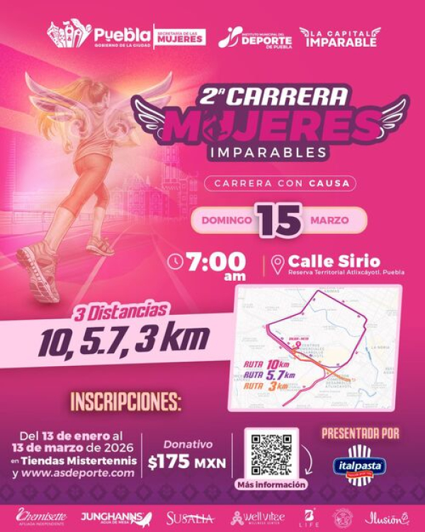 Participa en la Carrera &ldquo;Mujeres Imparables 2026&rdquo;