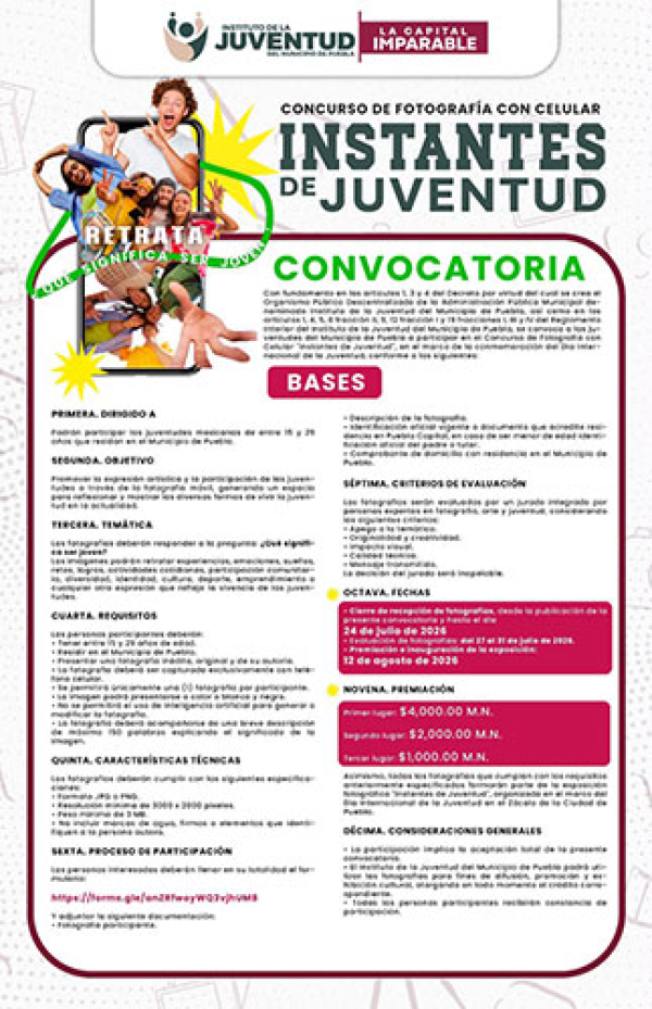 Se abre la convocatoria de fotografía "Instantes de Juventud"