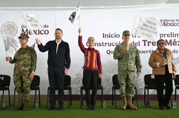 Comienzan los trabajos del Tren México - Querétaro: Sheinbaum