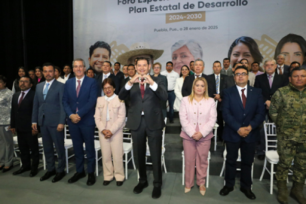 El Plan Estatal de Desarrollo colocará a Puebla en el Ten Top