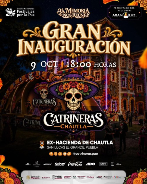 Ex Hacienda de Chautla alista Catrineras 2026