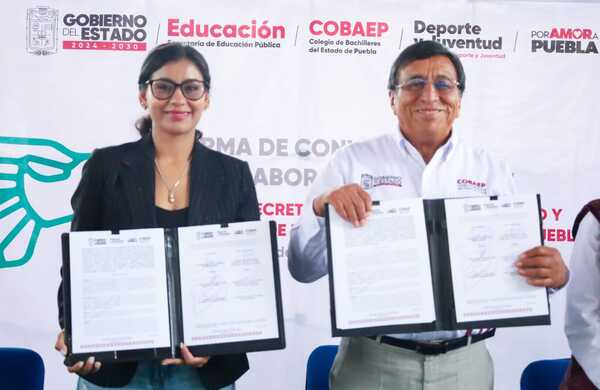 Acuerdan impulso para jóvenes atletas del COBAEP