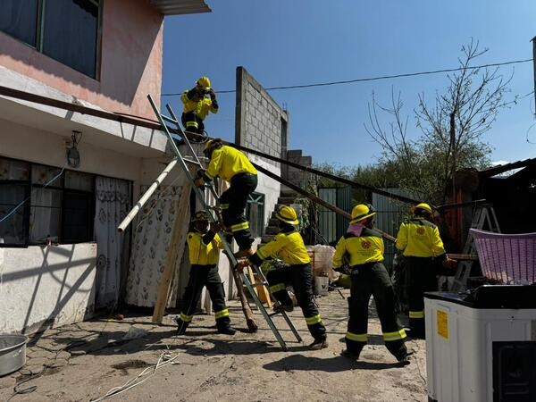 PC Estatal atiende a afectados por granizada