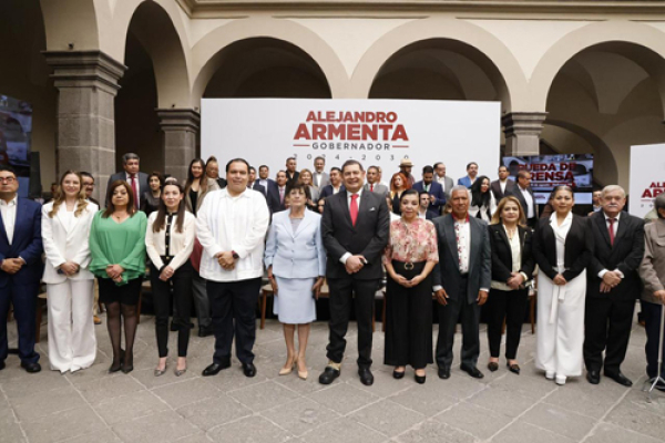 El gobernador electo Armenta presenta parte de su gabinete