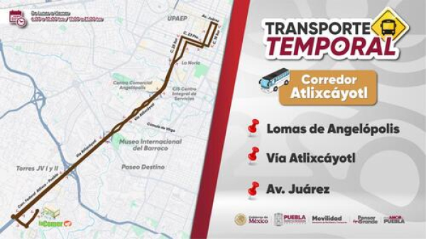 Conoce el recorrido temporal Angel&oacute;polis-Ju&aacute;rez