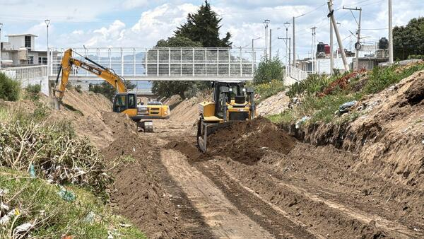Infra atiende desbordamiento en Ciudad Serdán