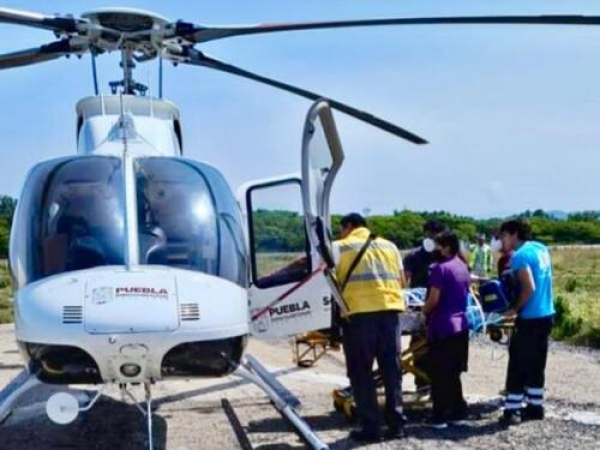 Gobierno de Puebla realiza rescate aéreo desde Oaxaca