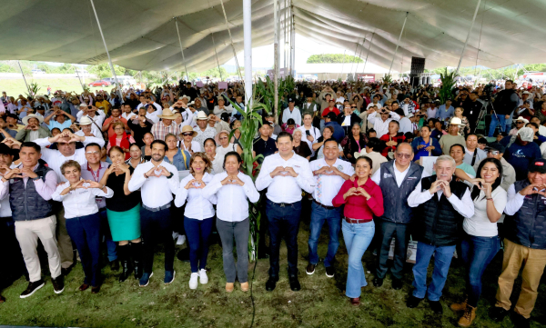 Llegan 20 mdp para el campo y obra comunitaria