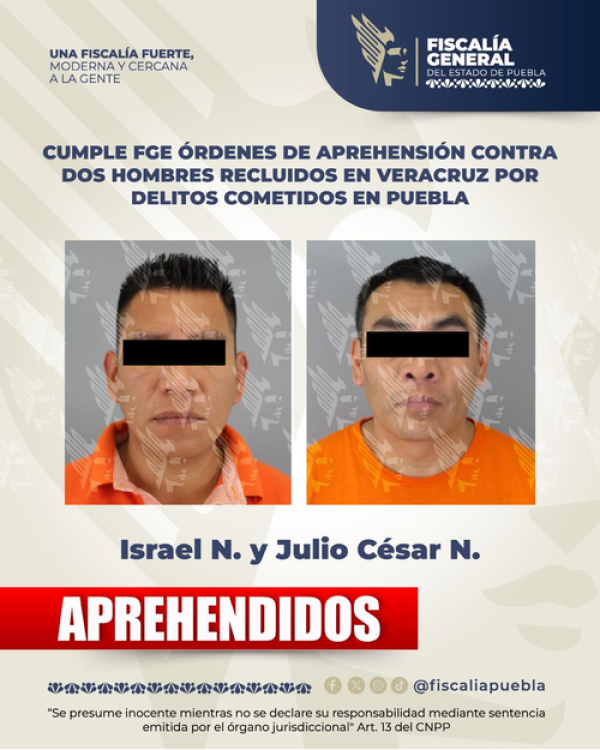 Capturan a dos sujetos por secuestro en Tehuacán