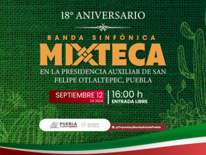 Banda Sinfónica Mixteca celebrará concierto